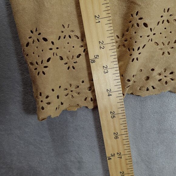 Cappuccini 50 Collezione Blouse Womens Large Indian Native American Western Tan - Picture 4 of 11